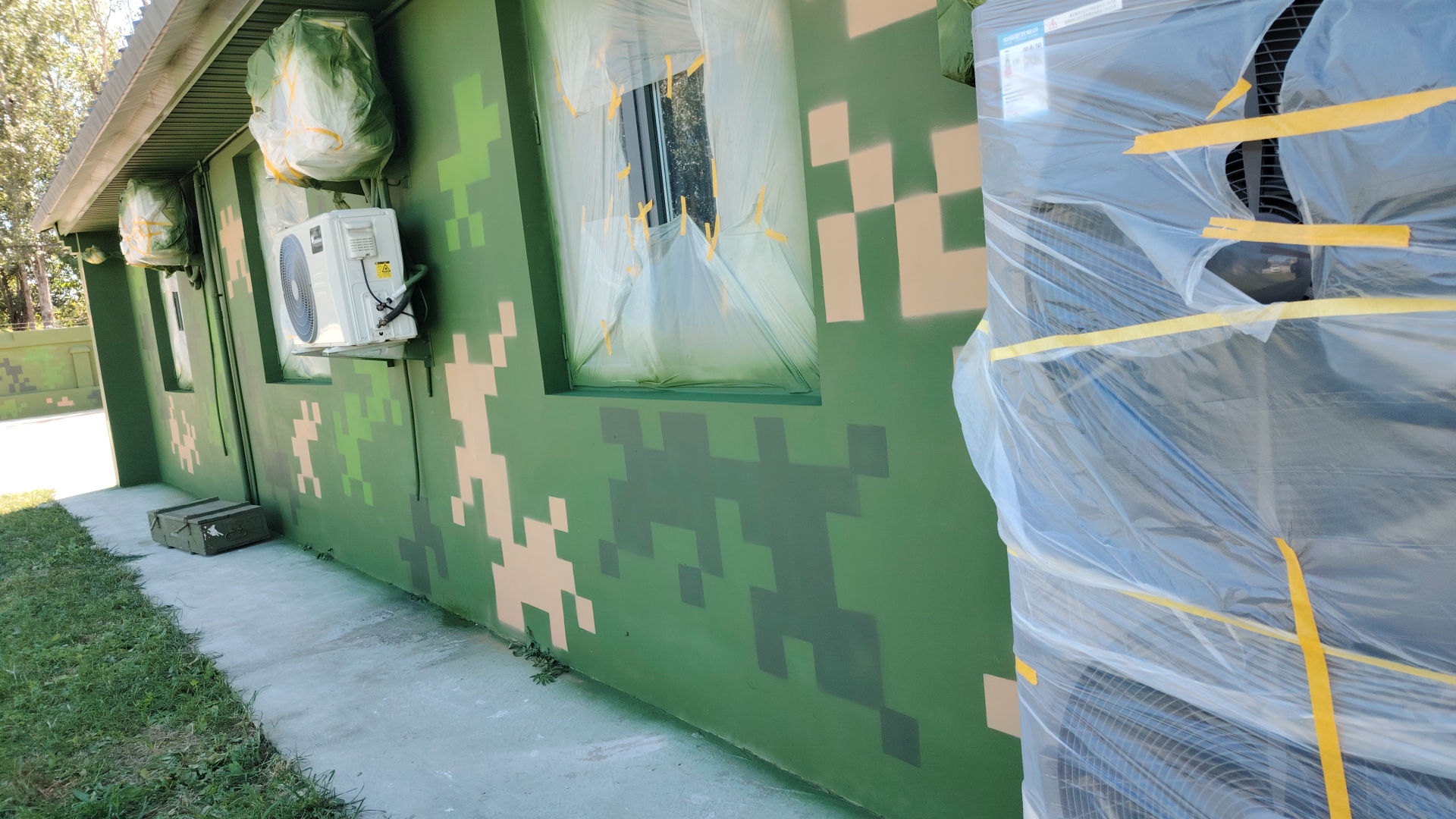 莆田外墙迷彩漆施工多少钱 伪装迷彩漆  